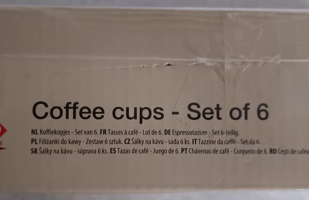 ☕ Lot of 6 Coffee / Espresso Cups (New) – photo 2